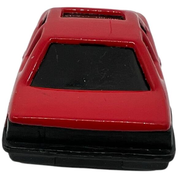Red Pontiac-Inspired Diecast Toy Car with Gray Trim 1:64 Scale - Picture 4 of 8